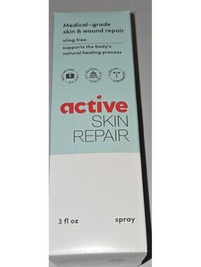 Active Skin Repair Spray 3 fl oz Medical Grade Wound & Skin Repair Sting Free